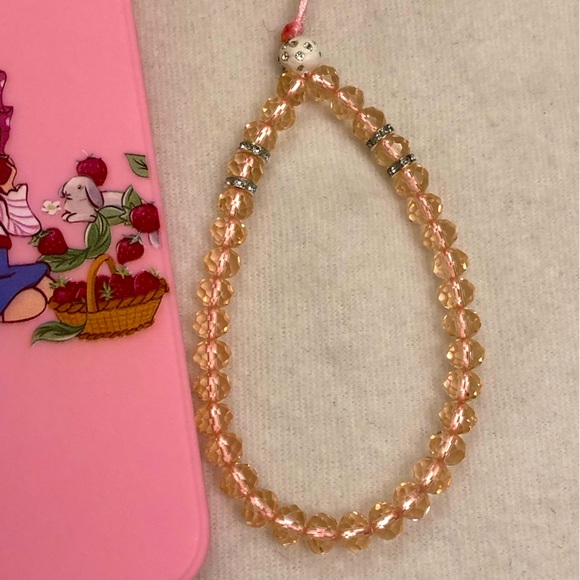 Strawberry Shortcake Phone Case w/Beaded Lanyard - Picture 5 of 15